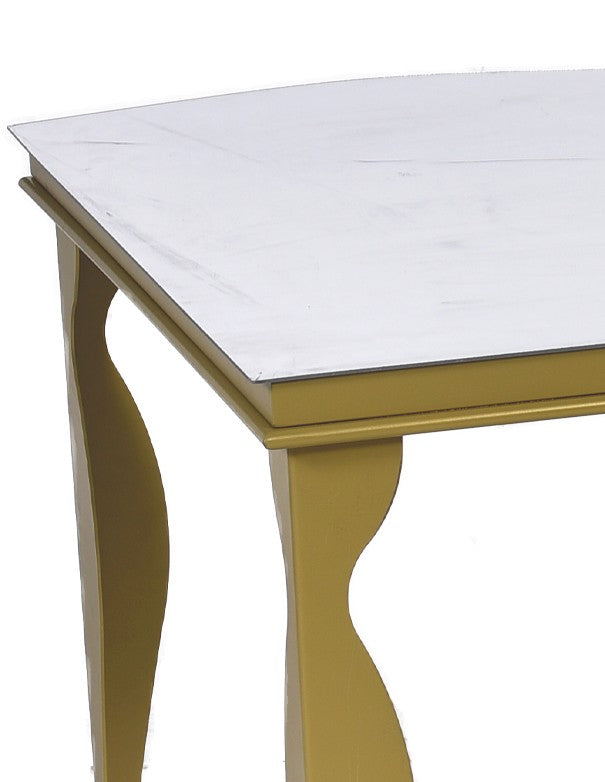 TAVOLO LINEARE ORO SPECCHIATO