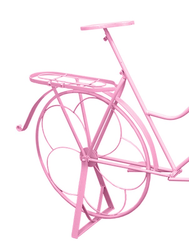 BICICLETTA ROSA DECORATIVA