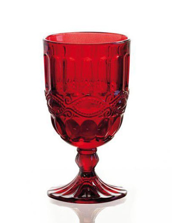 CALICE E BICCHIERE SOLANGE ROSSO