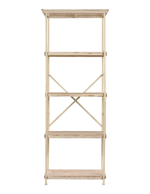 VETRINA LEGNO E FERRO SHABBY PICCOLO