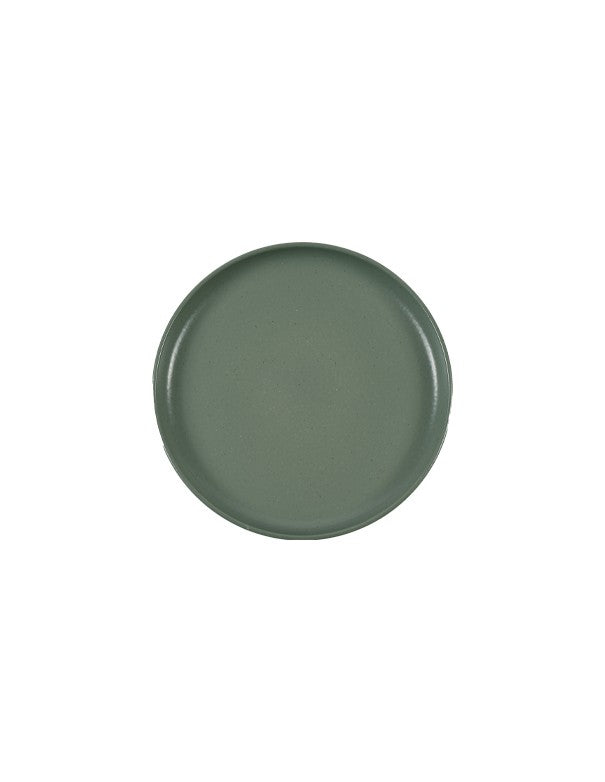SOTTOPIATTO E PIATTINO PANE LINEA STONE VERDE OLIVA