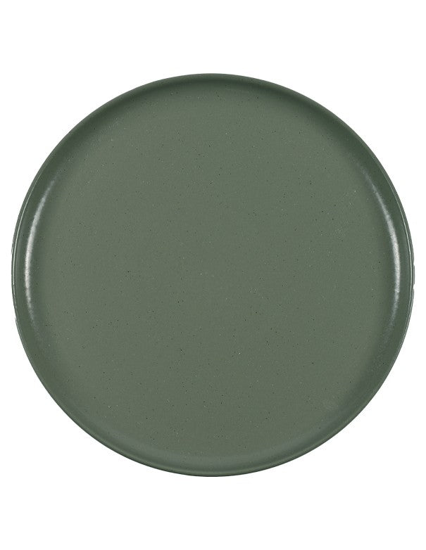 SOTTOPIATTO E PIATTINO PANE LINEA STONE VERDE OLIVA