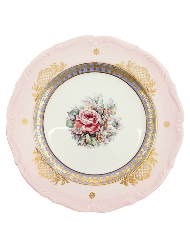 SOTTOPIATTO E PIATTINO PANE LINEA ROMANZA ROSA