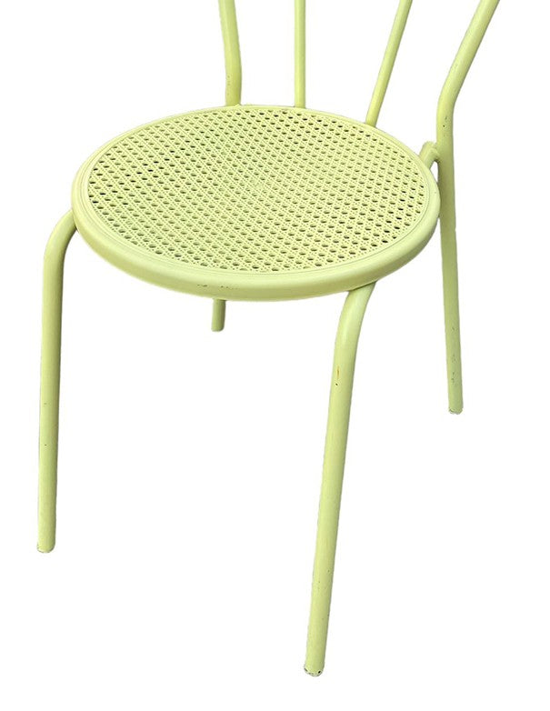 SEDIA THONET IN FERRO GIALLA