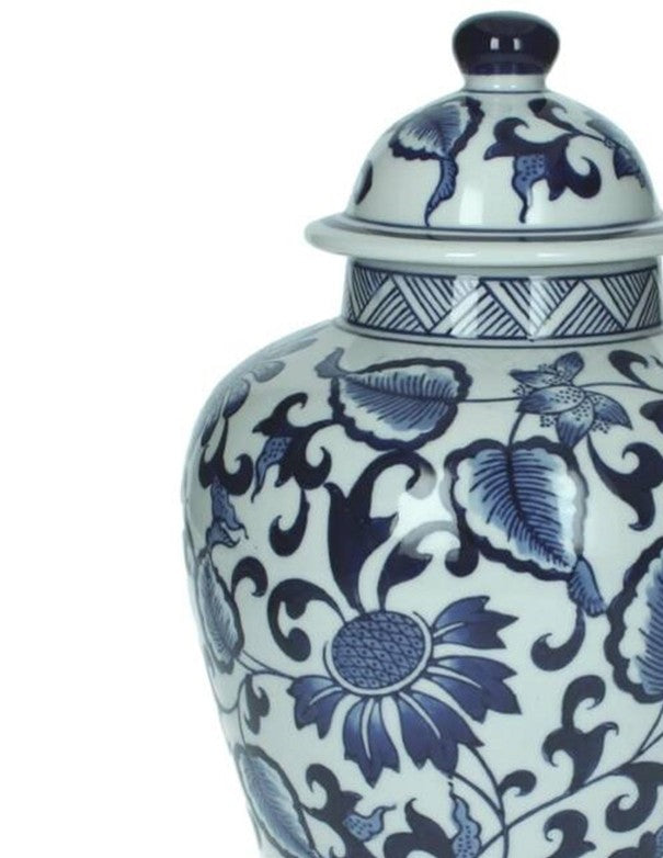 VASO ORIENTAL BIANCO-BLU