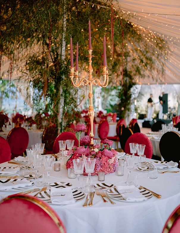 CANDELABRO MIMOSA ORO CHIARO