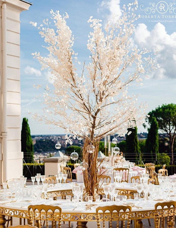 TAVOLO POMPEI BIANCO CON FREGIO