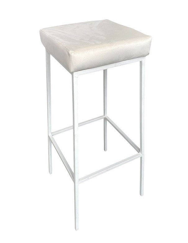 CUSCINO VELLUTO BIANCO ICE PER SGABELLO GEA