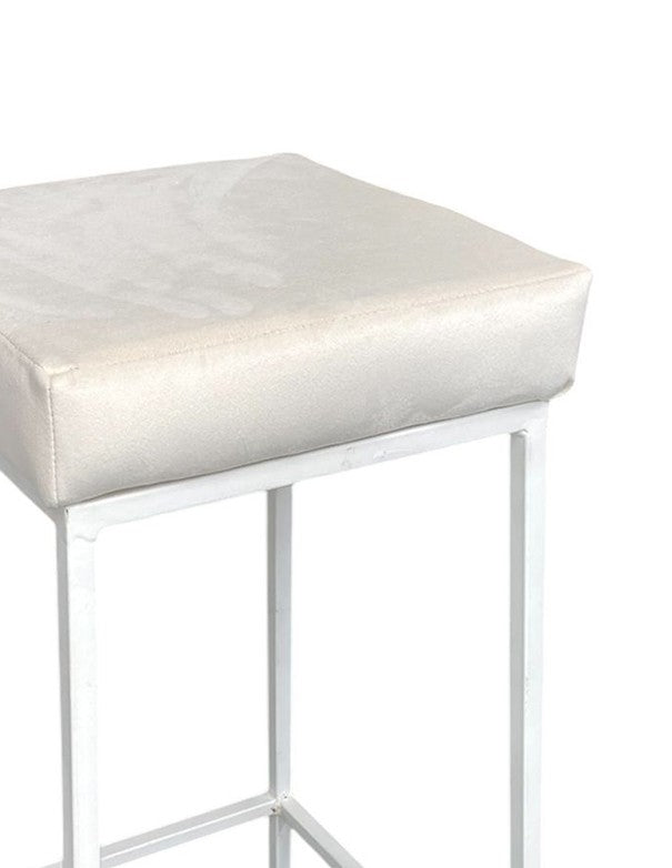 CUSCINO VELLUTO BIANCO ICE PER SGABELLO GEA