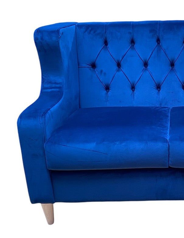 DIVANO COMPONIBILE VELLUTO BLU
