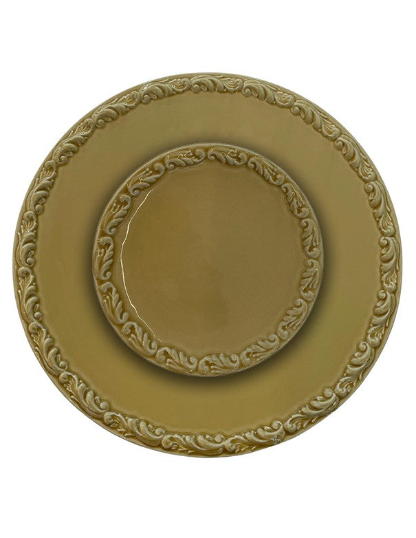 SOTTOPIATTO E PIATTINO PANE LINEA GARDEN MIELE