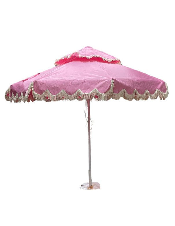 OMBRELLONE FRANGE ROSA