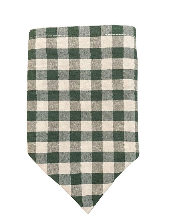 TOVAGLIOLO - QUADRETTI BIANCO/VERDE