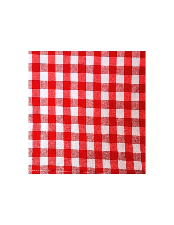 TOVAGLIA IMPERIALE COTONE CAMPAGNOLA BIANCO/ROSSO A QUADRI