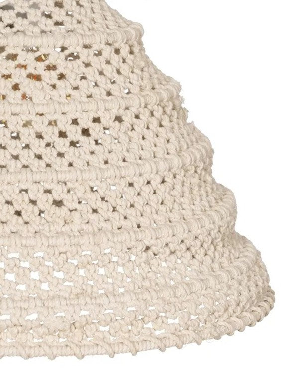 LAMPADARIO CORDA BIANCO PIRAMIDE