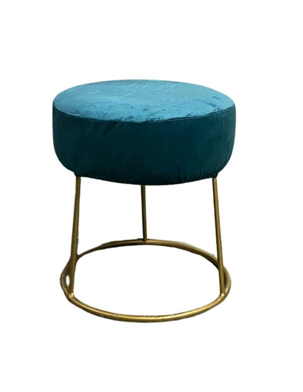 POUF CLARISSA VERDE PETROLIO