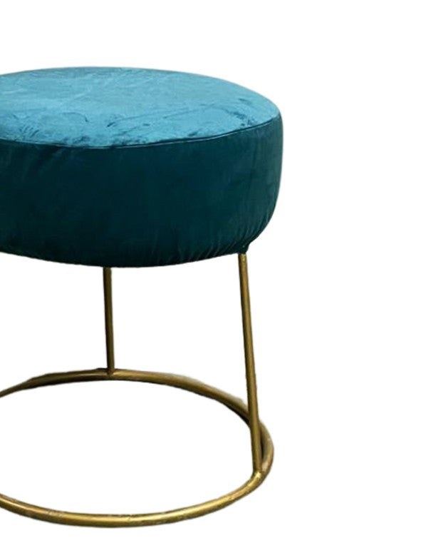 POUF CLARISSA VERDE PETROLIO