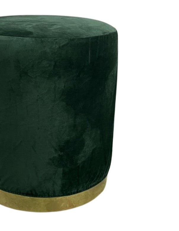 POUF ELIZABETH TONDO VERDE INGLESE