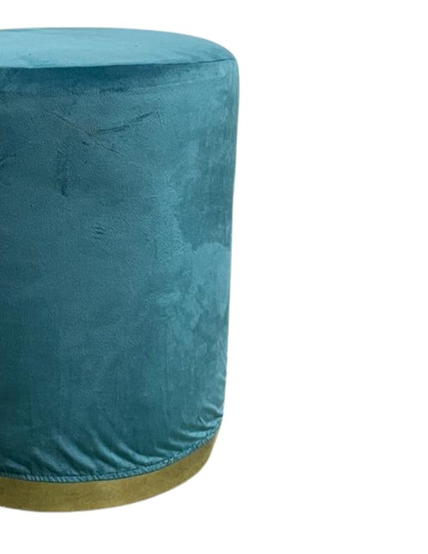 POUF ELIZABETH TONDO VERDE PETROLIO