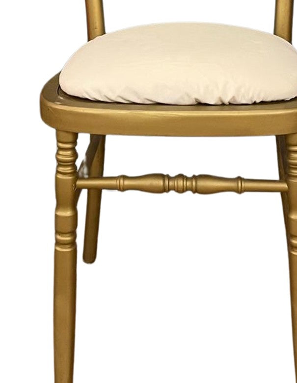 CUSCINO PER SEDIA PARIGINA ORO IN VELLUTO PANNA