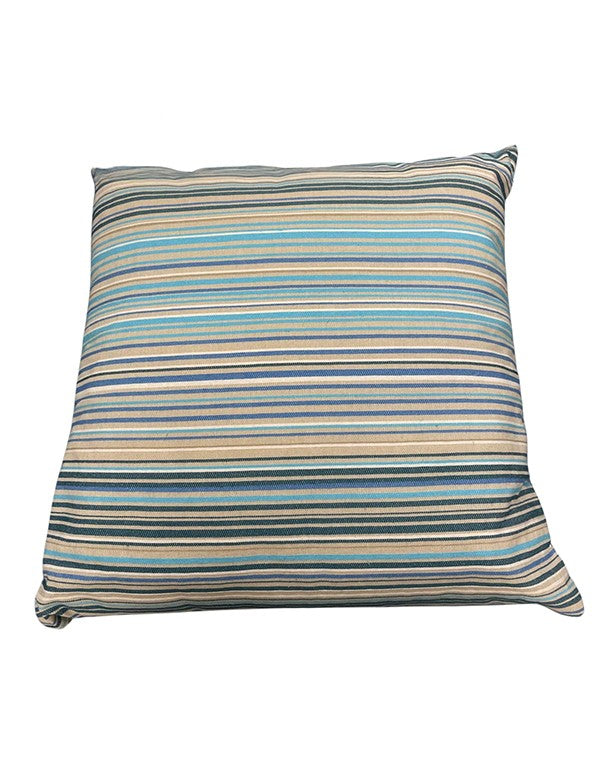 CUSCINO COTONE TURCHESE A STRISCE
