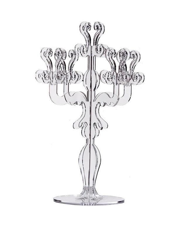 CANDELABRO CRISTAL 5 FUOCHI PLEXYGLASS