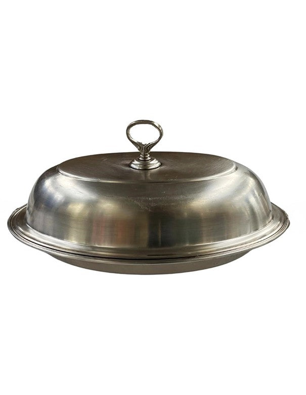 VASSOIO ARGENTO OVALE CON CLOCHE 1