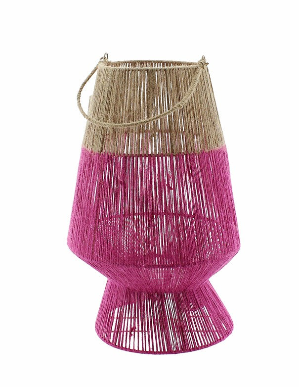 LANTERNA JOY - NATURALE/FUCSIA