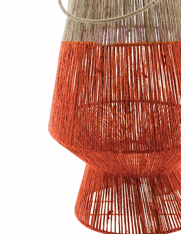 LANTERNA JOY - NATURALE/ARANCIONE