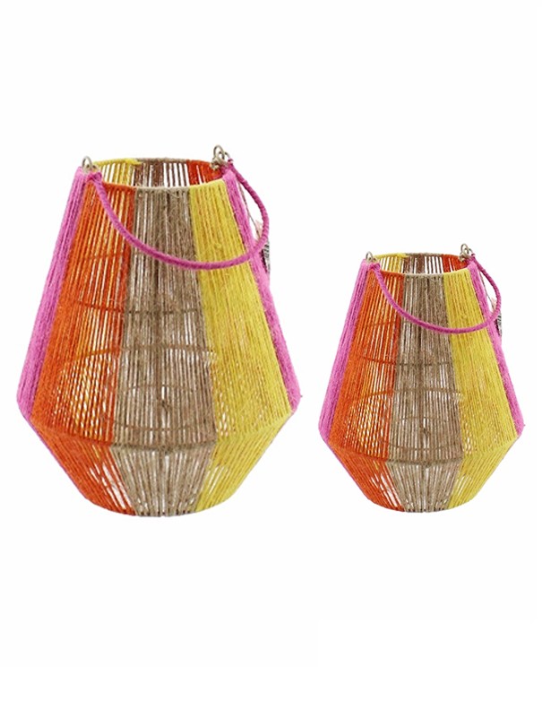 LANTERNA JOY - NATURALE/GIALLO/ARANCIONE/FUCSIA
