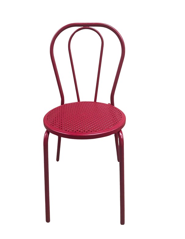SEDIA THONET IN FERRO FUCSIA