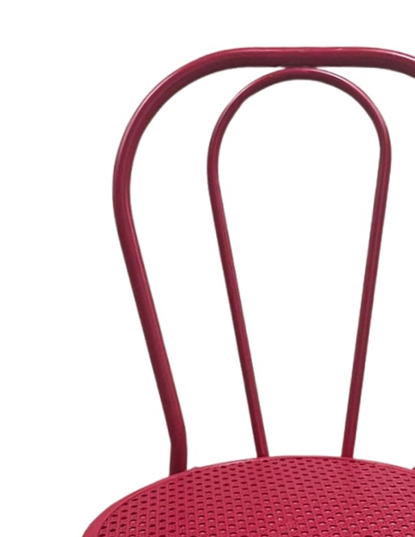 SEDIA THONET IN FERRO FUCSIA