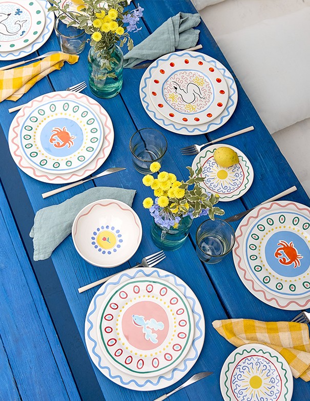 PIATTO DESSERT - LINEA SUMMER PESCE