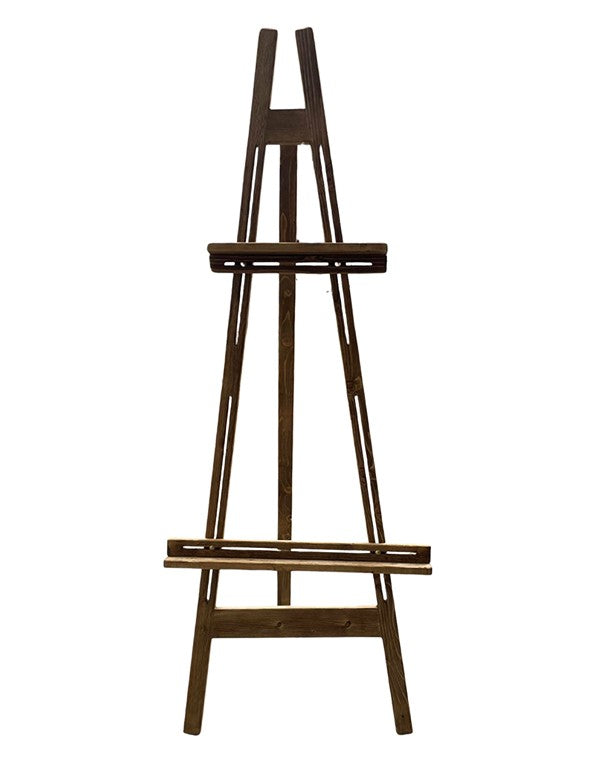 CAVALLETTO TREPPIEDI PER TABLEAU IN LEGNO ROVERE