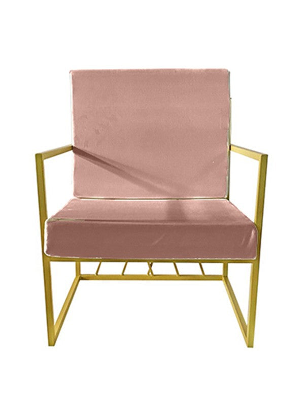 CUSCINO POLTRONA HERNEST VELLUTO ROSA CIPRIA
