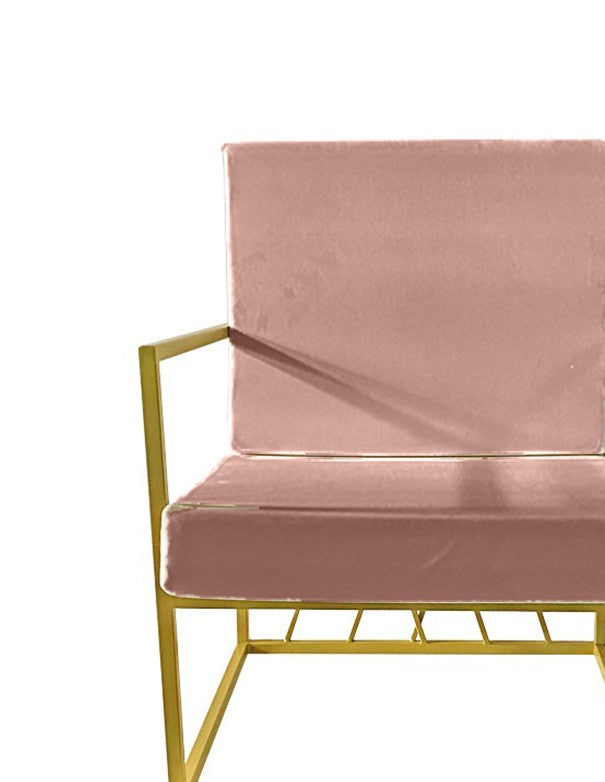CUSCINO DIVANO HERNEST VELLUTO ROSA CIPRIA