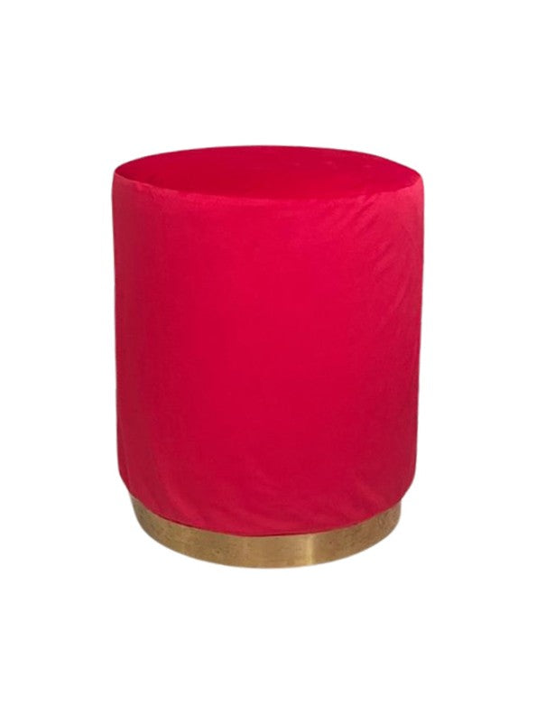 POUF ELIZABETH TONDO ROSSO CORALLO