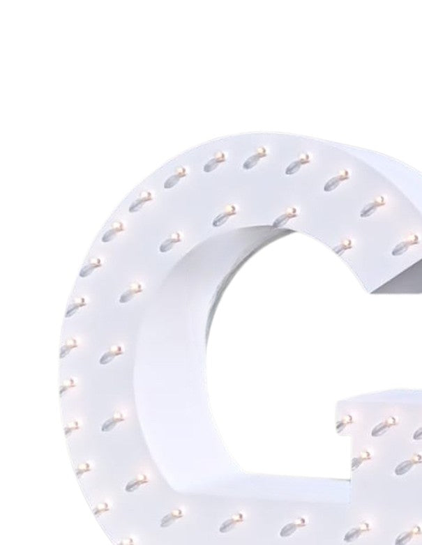 LETTERA G CON LAMPADINE