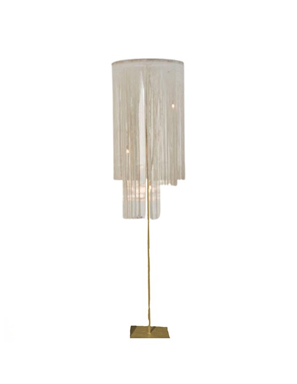 LAMPADARIO A FRANGE BIANCO