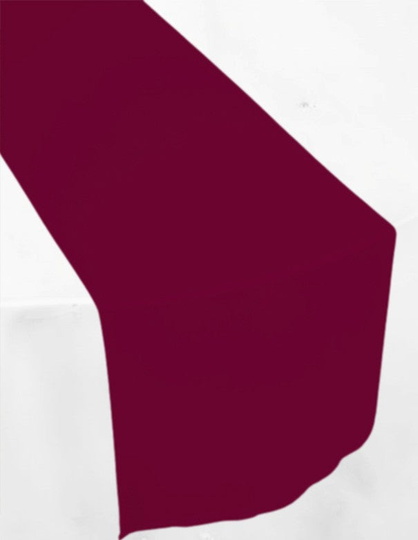 RUNNER DOPPIO GEORGETTE - BORGOGNA