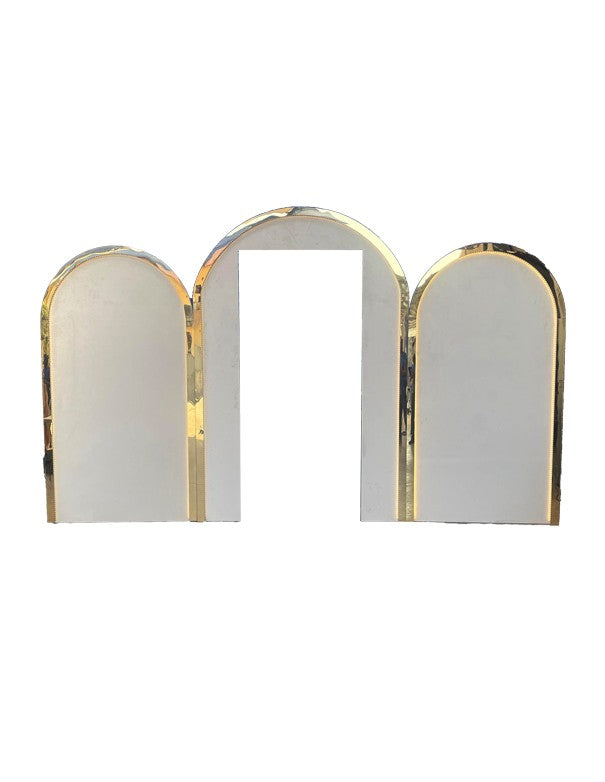 PANNELLO VELLUTO BIANCO CON VARCO CENTRALE CON LED