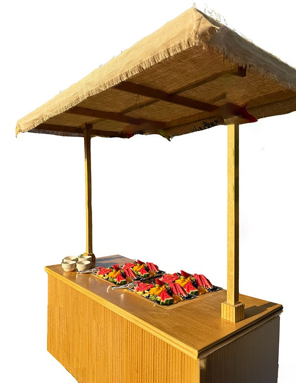 BANCONE ESSENTIA CON CAPPOTTINA - 6 VANI PER VASCHETTE E VASCA