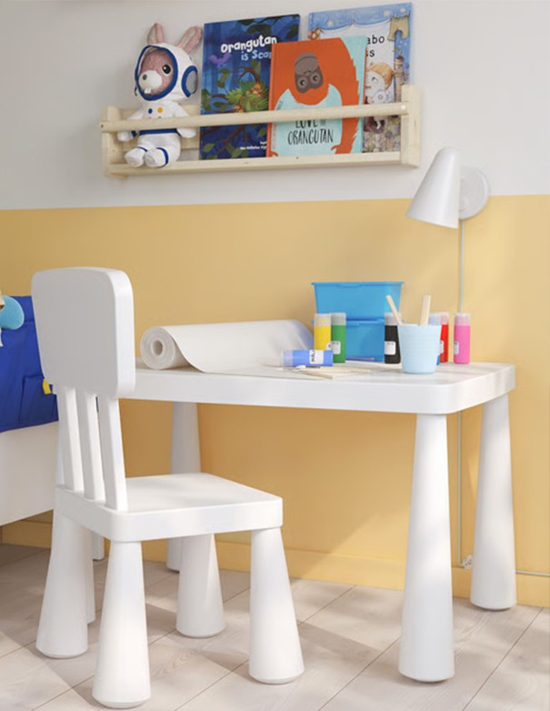 TAVOLINO PER BAMBINI BIANCO