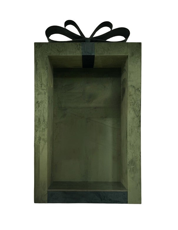 PHOTO BOOTH PACCO CON FIOCCO VELLUTO VERDE BOSCO