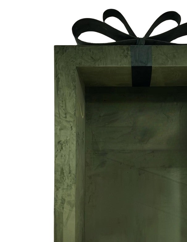 PHOTO BOOTH PACCO CON FIOCCO VELLUTO VERDE BOSCO