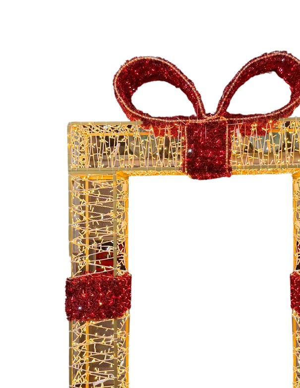 PACCO REGALO CON FIOCCO ROSSO