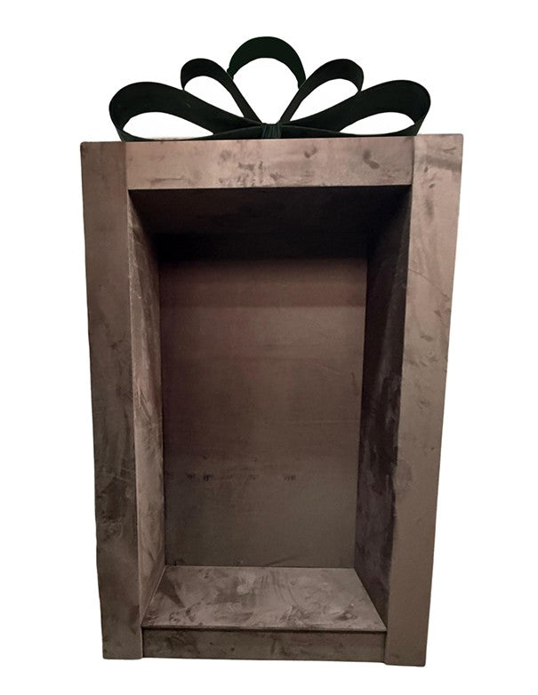 PHOTO BOOTH PACCO CON FIOCCO VELLUTO VERDE MARRONE