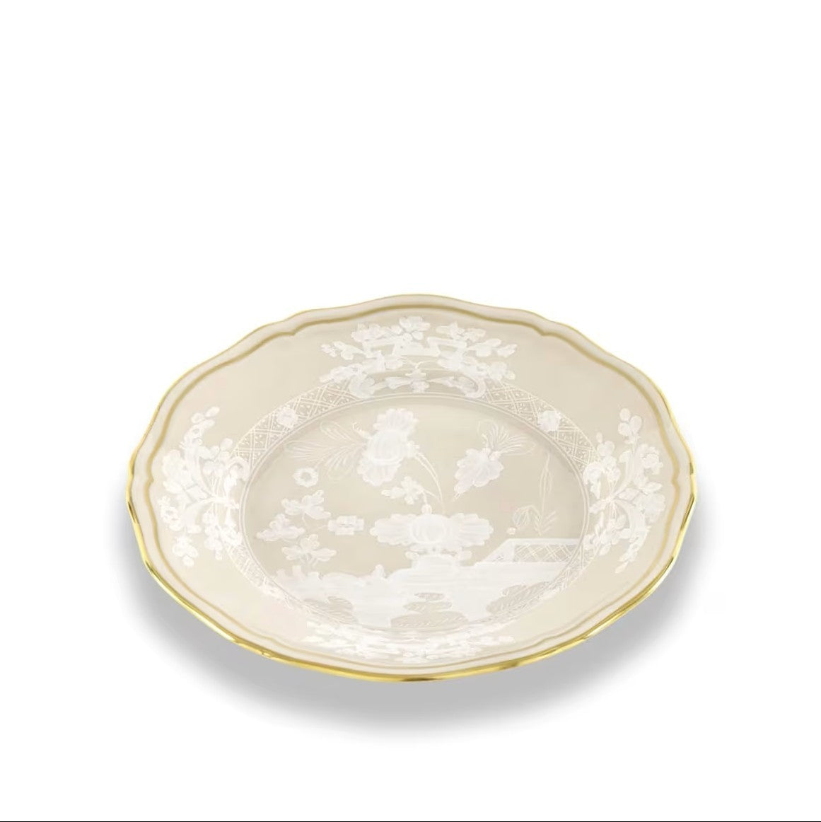 SOTTOPIATTO E PIATTINO PANE GINORI LINEA ORIENTE ITALIANO MERINGA BEIGE