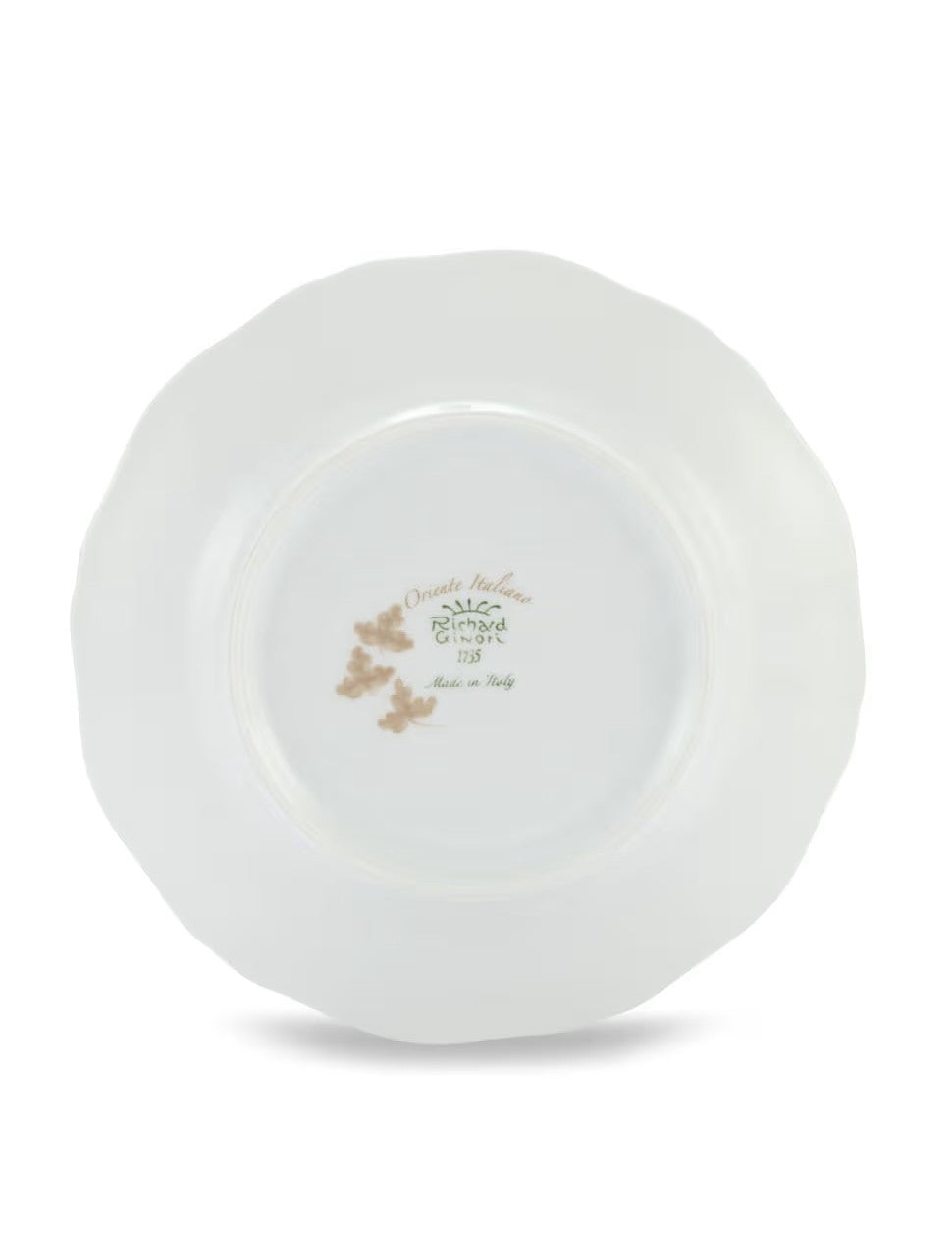 SOTTOPIATTO E PIATTINO PANE GINORI LINEA ORIENTE ITALIANO MERINGA BEIGE