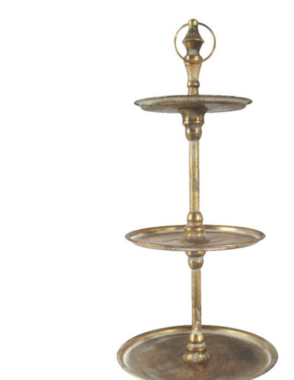 ALZATINA ORO ANTICATO QUATTRO PIANI